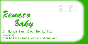renato baky business card